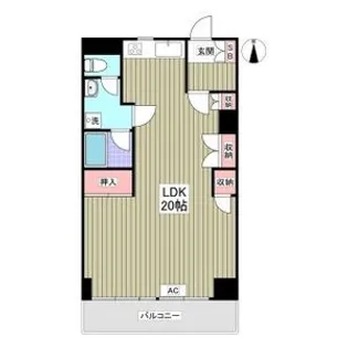 セントラルグリーンマンション【2階】の間取り