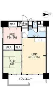 UR南港ひかりの【3階】の間取り