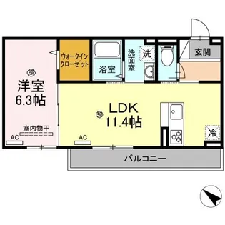メゾン・シュシュ【2階】の間取り