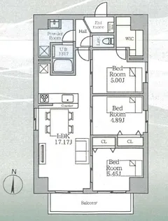 Daiwa Grace Maison Kameido【8階】の間取り