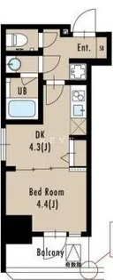 アルティザ五反田【3階】の間取り