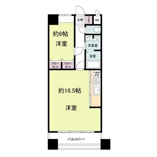 グランパーク天神【5階】の間取り