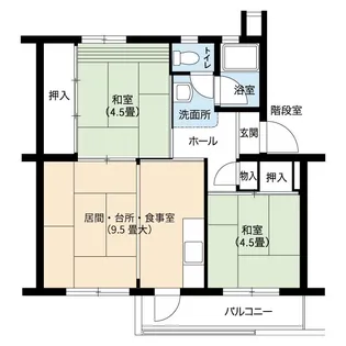 UR相生山【3階】の間取り
