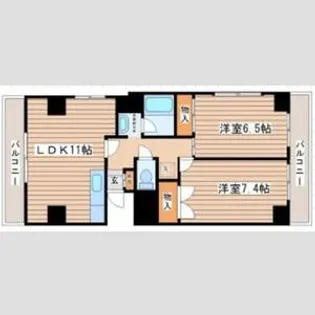 メイゾン西多賀【1階】の間取り