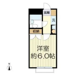 スカイピア生田【1階】の間取り