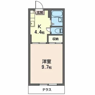 三番関ハイツ C【1階】の間取り