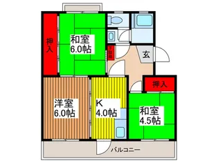 星野マンション【5階】の間取り