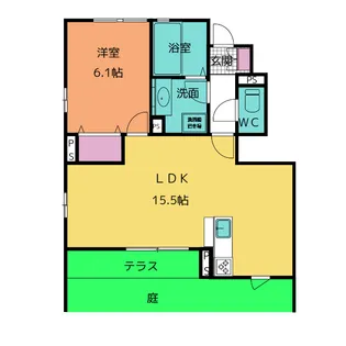 シーガルネスト【1階】の間取り