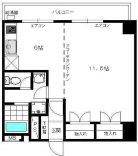 マンション四谷【4階】の間取り