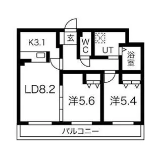 ALPHA STAGE Sapporo(アルファステージサッポロ)【5階】の間取り