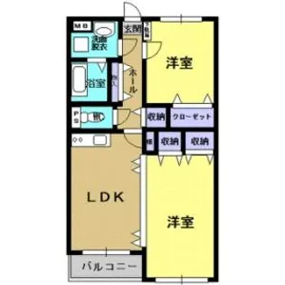 Y&M GENTRY・AYU【3階】の間取り