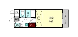 フェリス東生駒【1階】の間取り