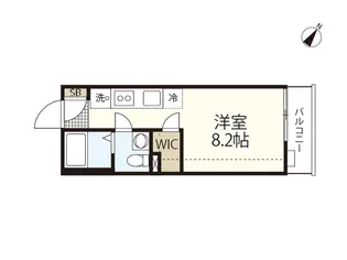 COLLINA中山新町【1階】の間取り