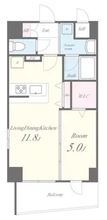 テ レジャンデール護国寺WEST【2階】の間取り