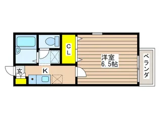メインハイツ【1階】の間取り