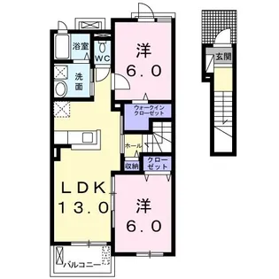ティーア ガルテン【2階】の間取り