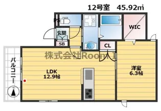 ウエストサイド三国【2階】の間取り
