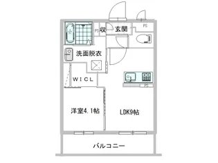 プリマベーラ井川城【2階】の間取り