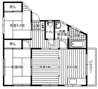 三澤アパート【2階】の間取り