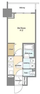 プリームス青柳【5階】の間取り