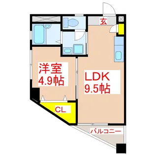 グリーンテラス佐藤【3階】の間取り
