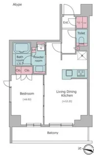 CORVAL住吉【4階】の間取り