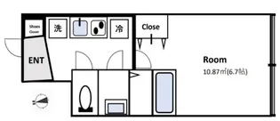 COCOCUBE東日暮里II【2階】の間取り