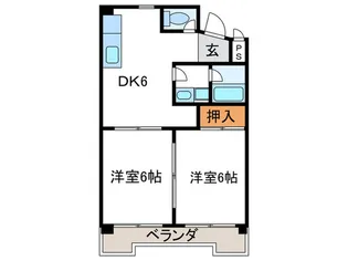 スペイシャス桂【1階】の間取り