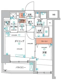 ハーモニーレジデンス東京羽田スカイブリッジ【5階】の間取り