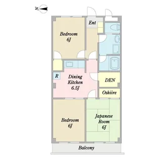 Thirty-three【3階】の間取り