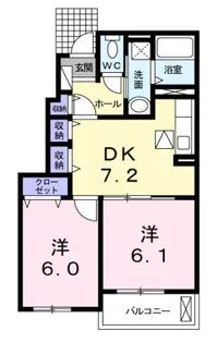 プルメリア【1階】の間取り