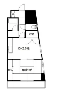 第61シンエイビル【10階】の間取り