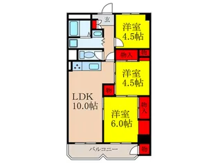 ダイヤシャトー千里【2階】の間取り