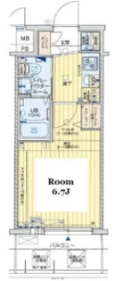 エグゼ弁天町【10階】の間取り