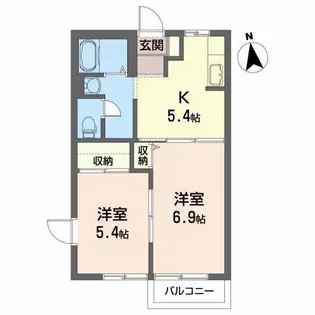 エス・カーサ【2階】の間取り