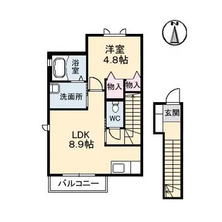 テット・ロッソ【2階】の間取り