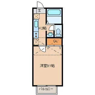 クレールエイワIII【2階】の間取り