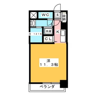 メゾンドール栄【8階】の間取り