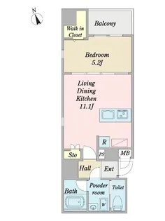 F´s KOTOTOI浅草【5階】の間取り