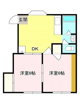 クローバーハウス【1階】の間取り