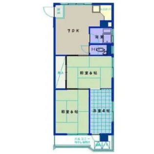 亀谷ビル【4階】の間取り