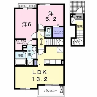 シエラメール【2階】の間取り