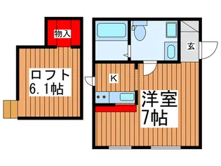 プリマフェリシア壱番館【2階】の間取り