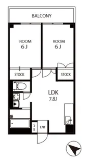 第一サンライズコーポ【3階】の間取り