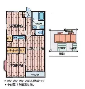 パークサイド久下【1階】の間取り