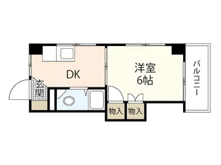 旭町 松尾ビル【4階】の間取り