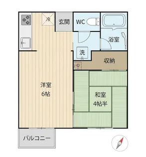 レイニーウッド【2階】の間取り