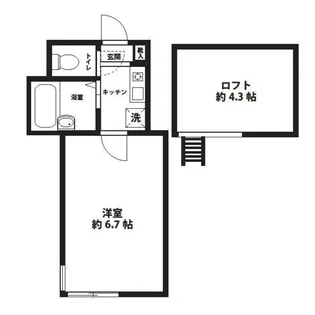 バレンシア【1階】の間取り
