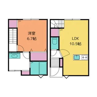 D-BOX江尻【1階】の間取り