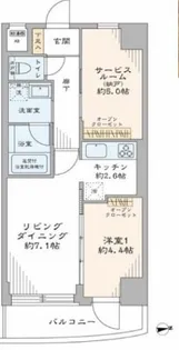 モンテベルデ芝大門(モンテベルデシバダイモン)【6階】の間取り